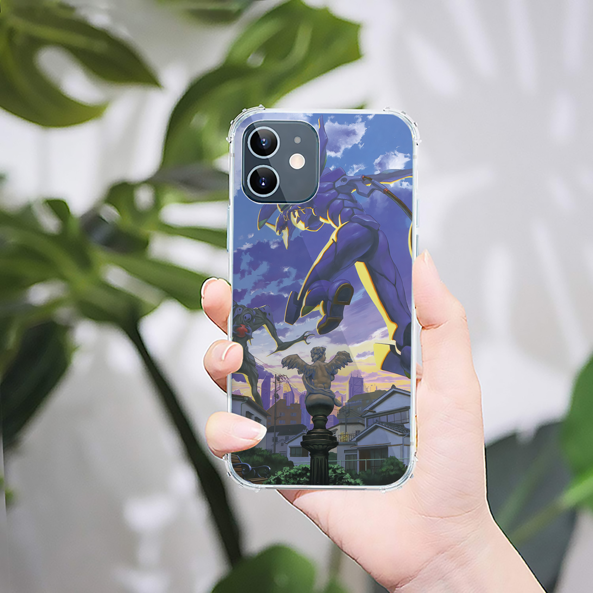 （画像用） EVA 新世紀エヴァンゲリオン 【iPhone 12シリーズ対応】透明スマホケース（クリアソフトケース）